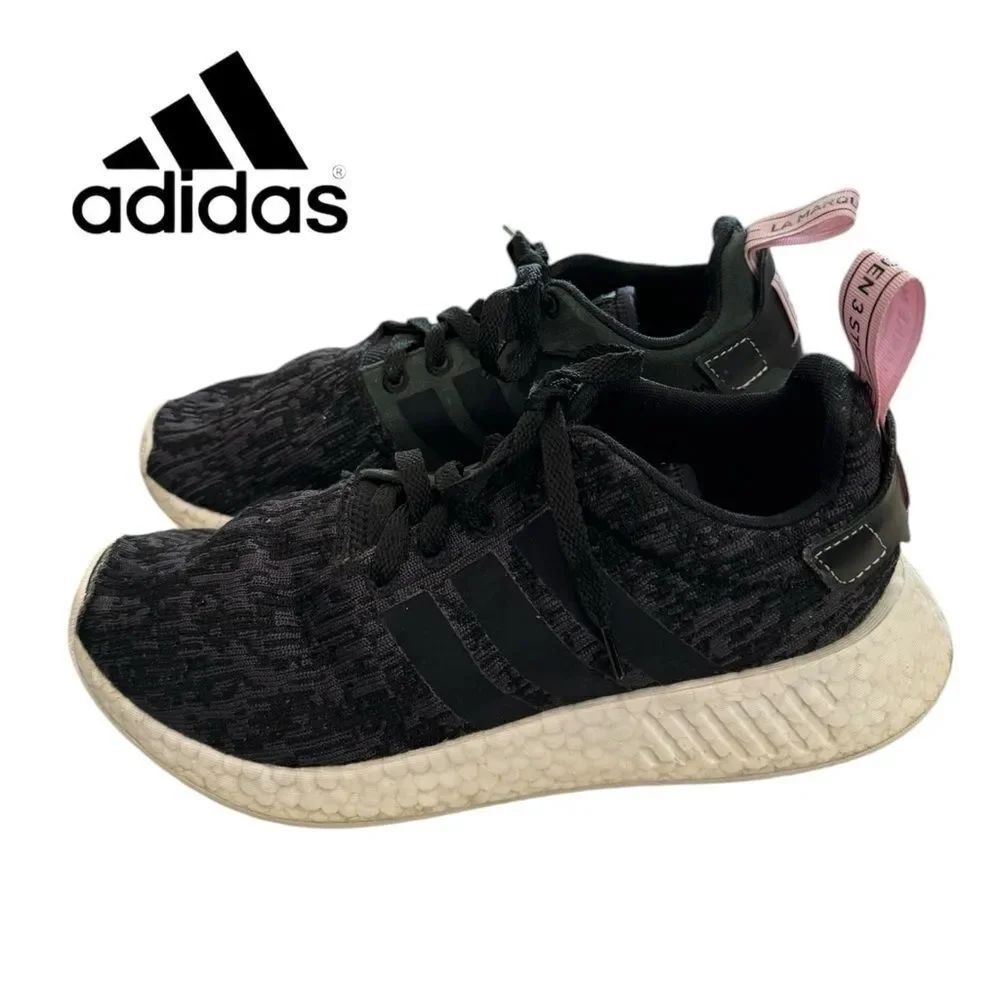Adidas NMD R2 Black Primeknit BY9314 Running Athletic Shoes Sneakers 9